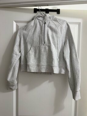 Lululemon Women's Scuba Half Zip Hooded Sweatshirt - Grey
